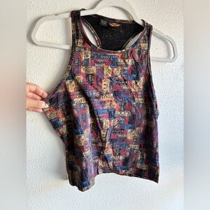 Vintage Harley-Davidson License Plate Print Tank Top – Size L